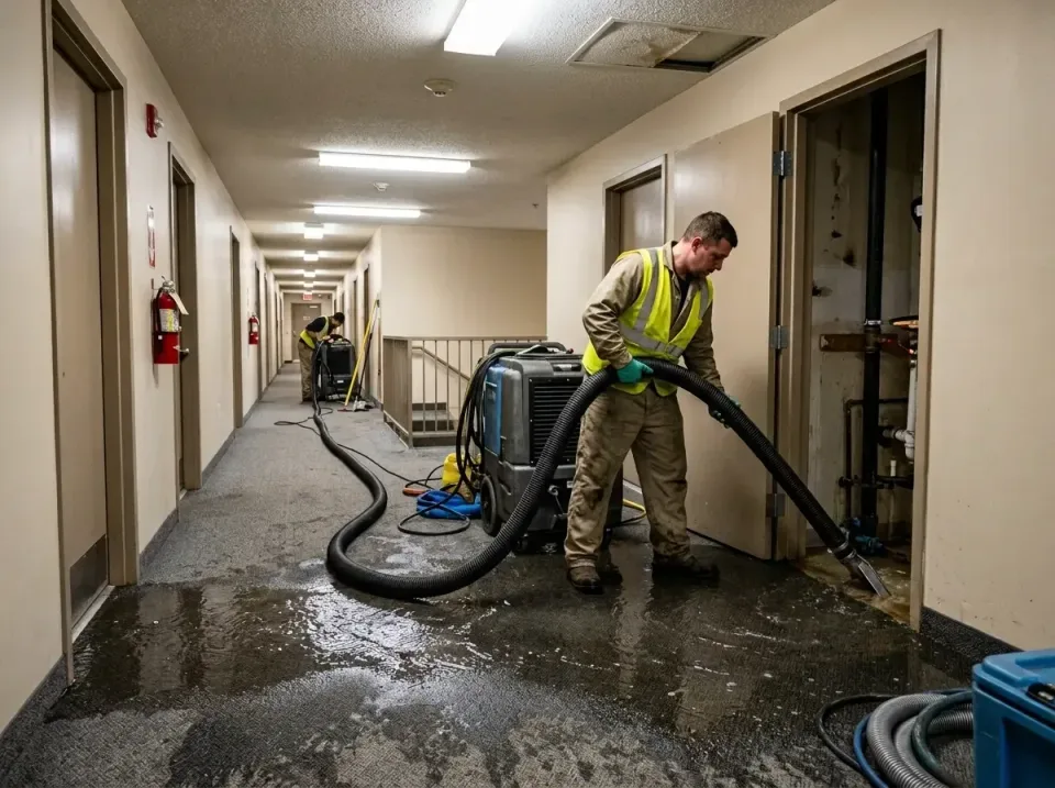 multi-unit-apartment-hallway-f-005 — frequently asked questions, Emergency Burst Pipe Water Extraction & Removal in Buies Cr…
